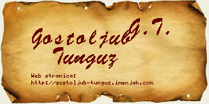 Gostoljub Tunguz vizit kartica
